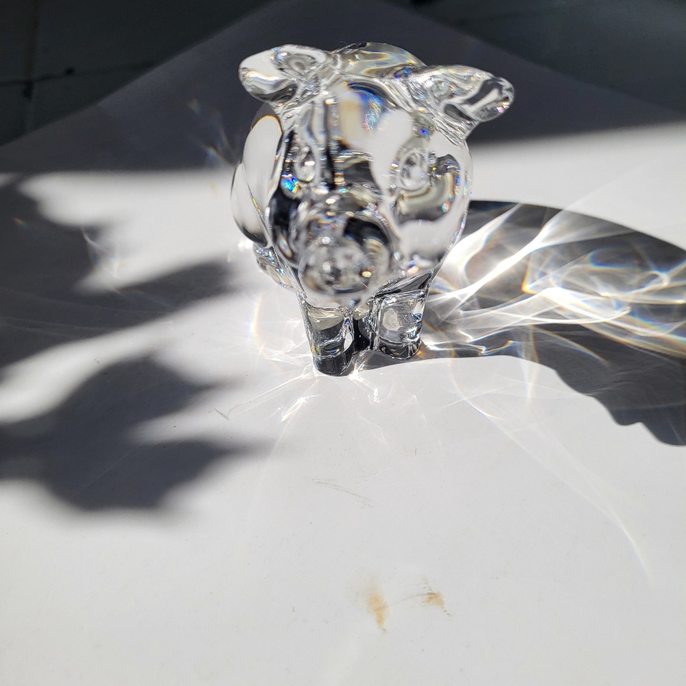 Princess House Crystal Pet Collection Penelope Pig 24% Lead Crystal Germany - Picture 7 of 9